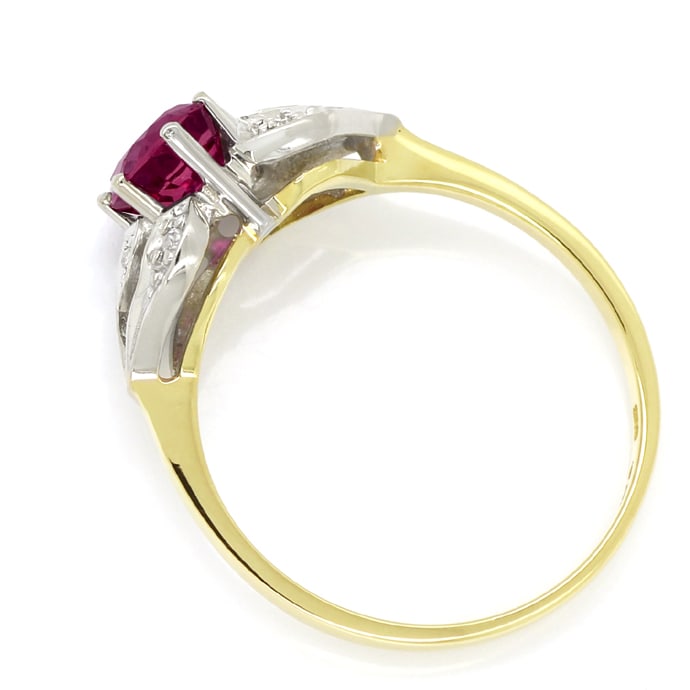 Foto 3 - Damen Diamanten-Ring mit 0,90ct rotem Super Rubin, Q1355